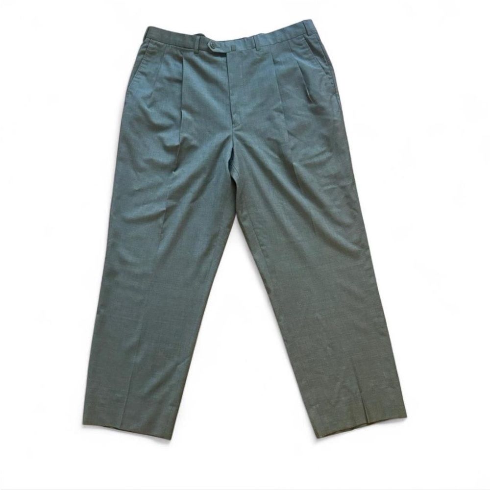 Ermenegildo Zegna—Men’s Grey Pleated Trousers